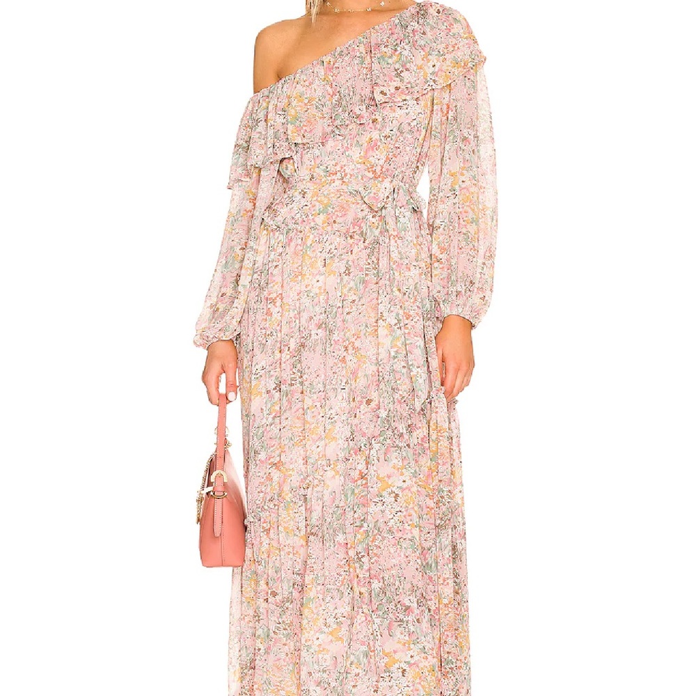 ASTR the Label Kaylani Dress in Pink Multi Floral